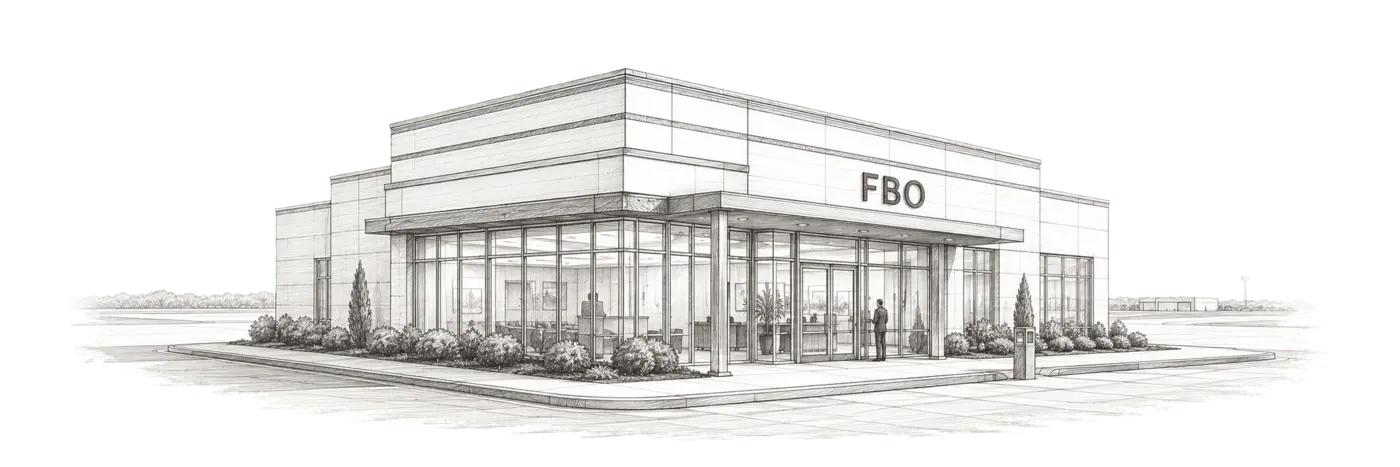 Hand-rendered private FBO terminal architecture